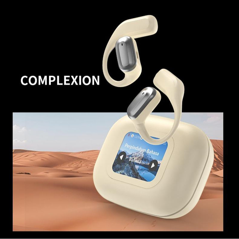 A Portable Wireless Bluetooth Headset with Earbud Design and Noise-Canceling Microphone, Small Size, Portable Touch Screen, Easy to Carry, Suitable for Sports, Exercise and Games.