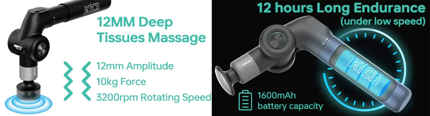 KiCA Evo Fascia Gun - Portable Muscle Massage Tool