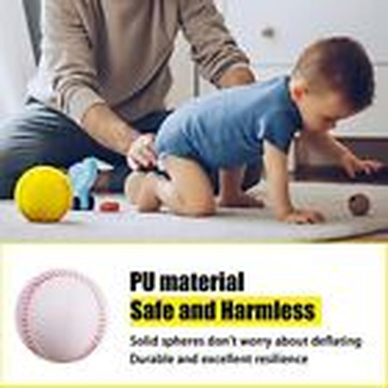 Soft Baseballs, Foam Training Baseball 12 Pack for Kids Yellow Foam Baseball