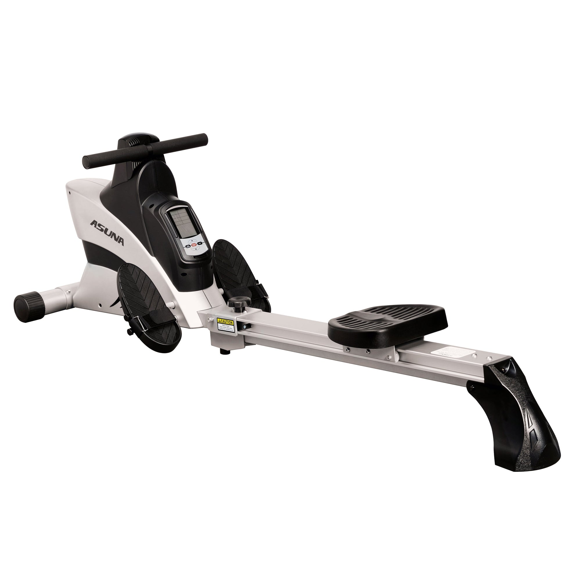 Commercial Folding Rowing Machine Rower W/ Heart Rate Monitor