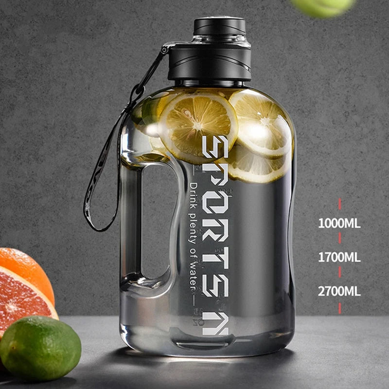1.7L/2.7L Sports Water Bottle Gym Cycling Cup
