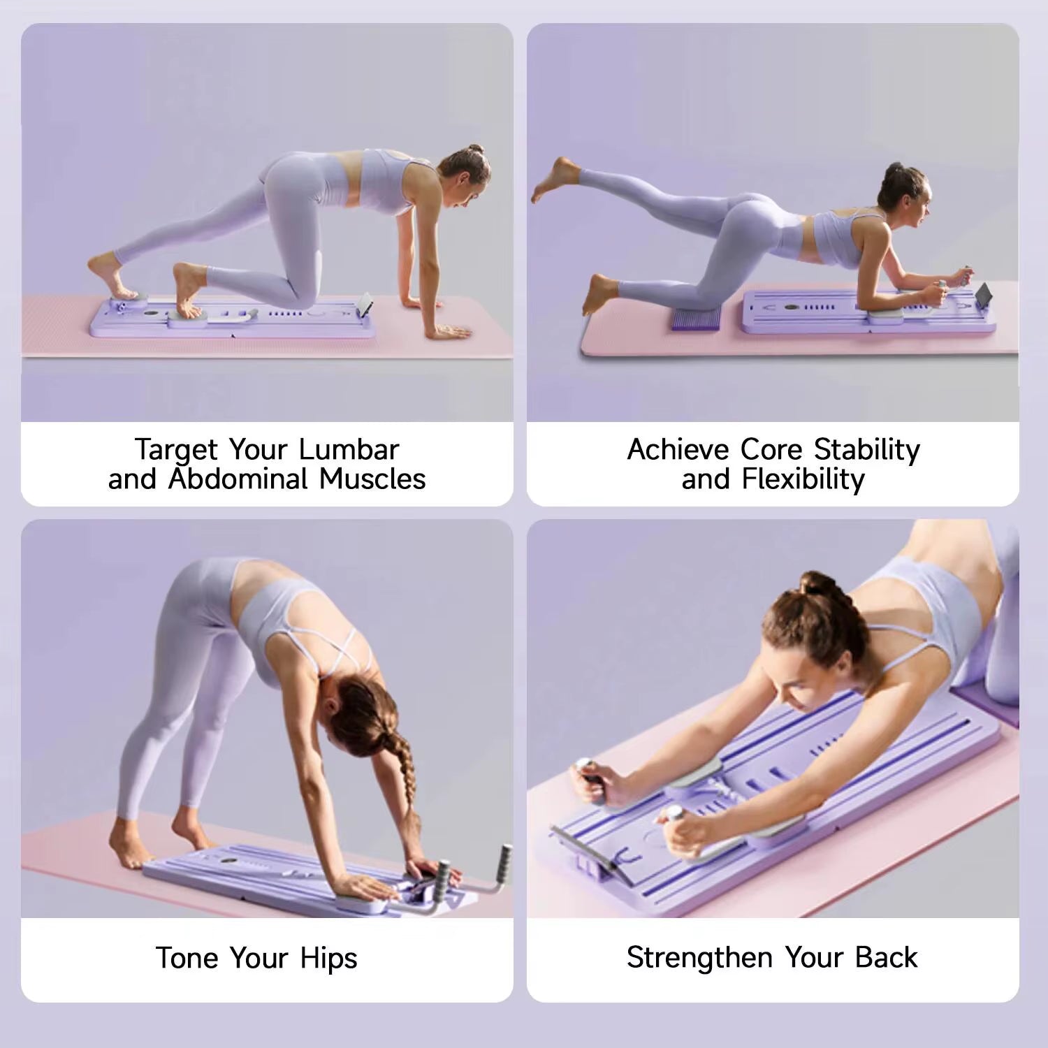 Multifunctional Abdominal Exercise Board Fitness Board Leg & Arm Toner Automatic Rebound Fitness Equipment