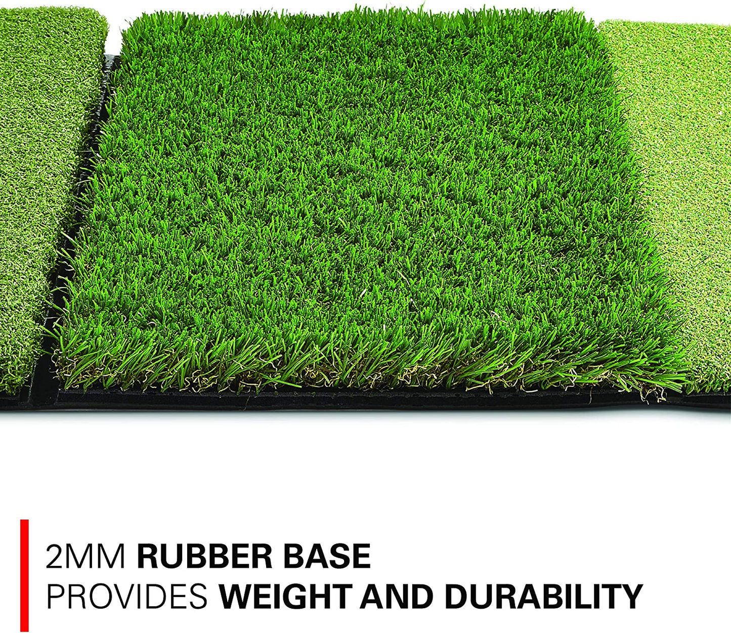 Rukket Tri-Turf Golf Hitting Mat Attack, Portable Driving, Chipping, Training Aids for Backyard with Adjustable Tees