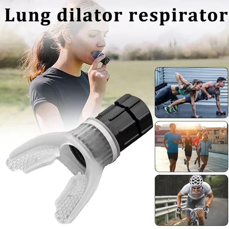 1/2PC Sports Breathing Trainer Exercise Lung Face Mouthpiece Respirator Fitness Equipment