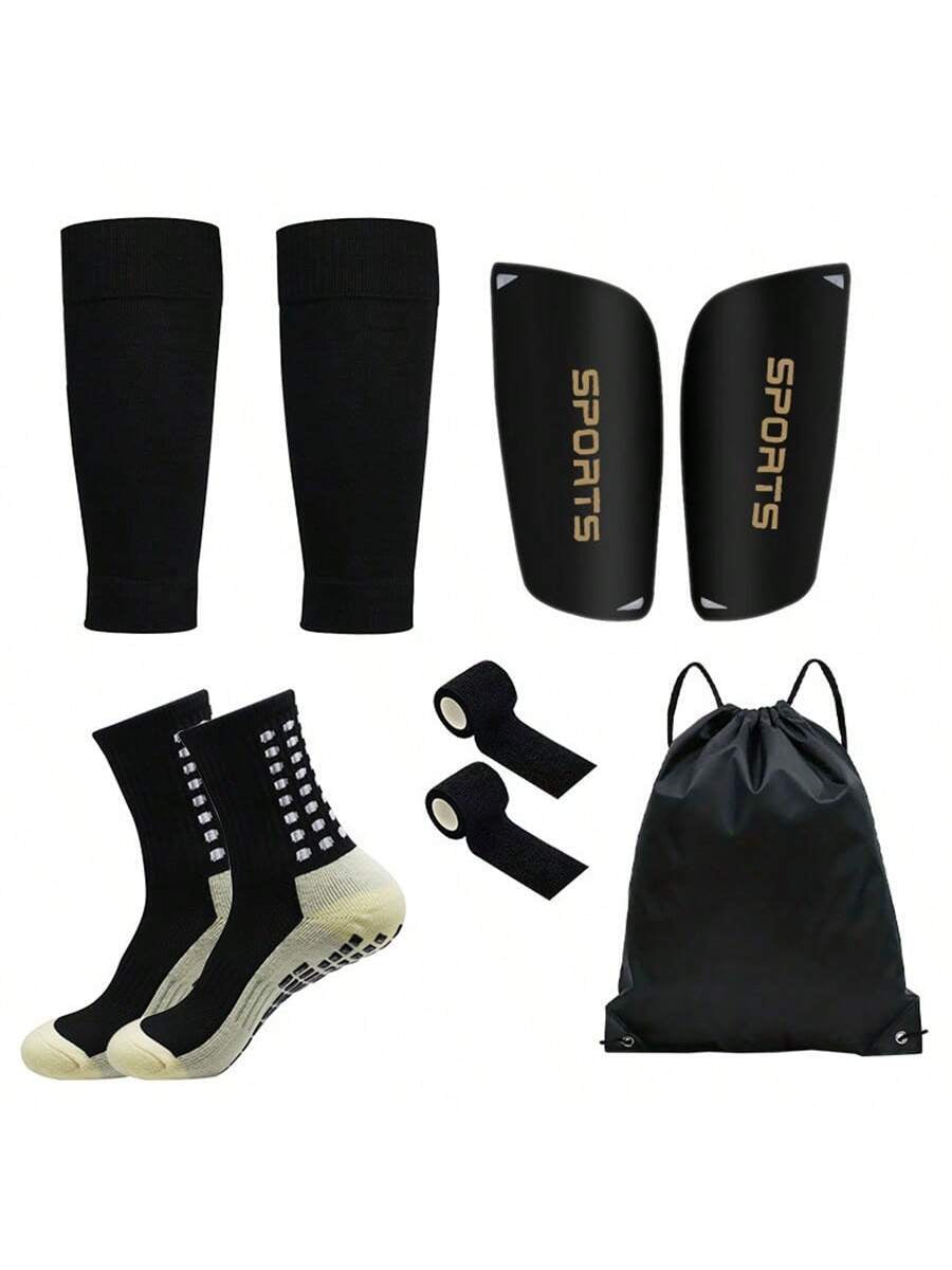 5Pcs/Set Soccer Accessories Set: Waterproof Drawstring Bag.