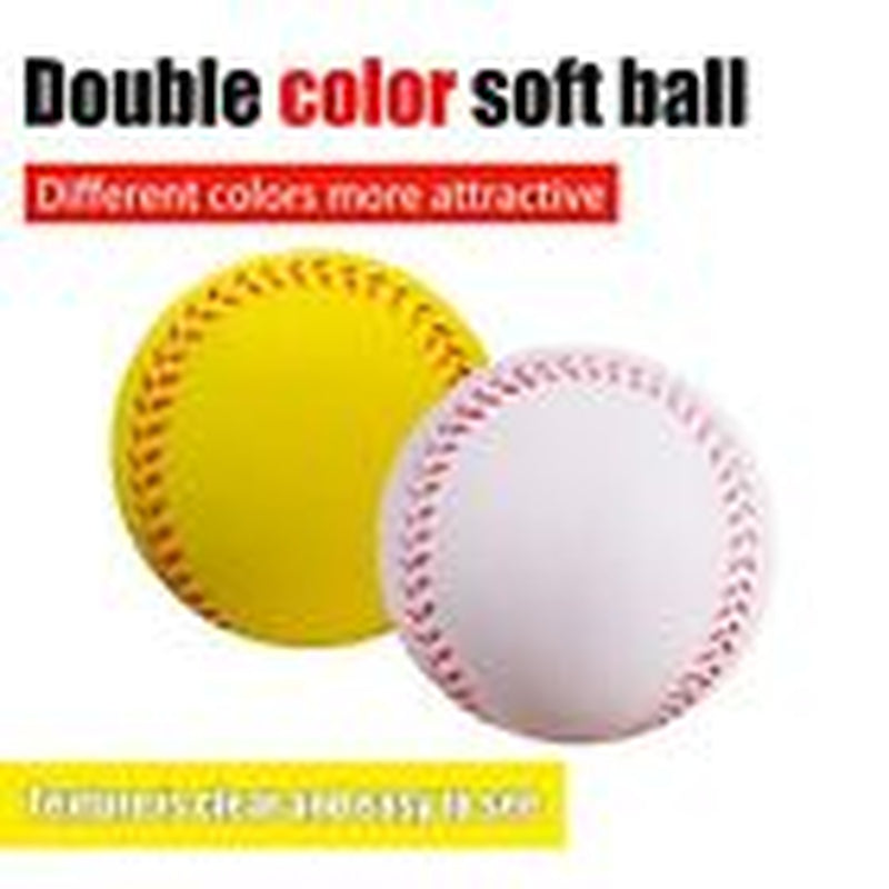 Soft Baseballs, Foam Training Baseball 12 Pack for Kids Yellow Foam Baseball