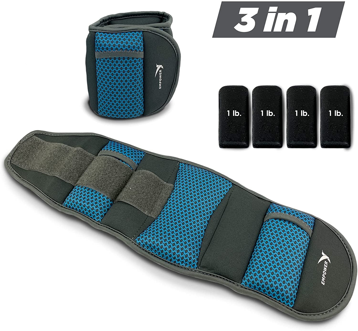 Adjustable Ankle & Wrist Weights for Women for Walking, Jogging, Toning, Resistance Training, Physical Therapy